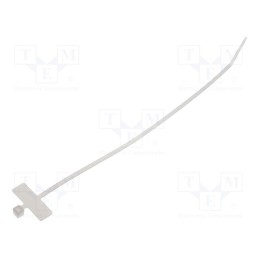 200 pcs : BMT22025 - Cable tie, with label, L: 200mm, W: 2.5mm, polyamide, 80N, natural