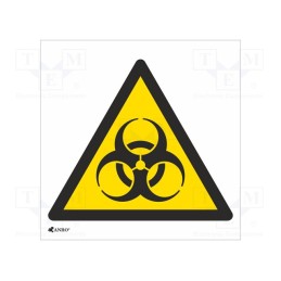 20 pcs : IW/009/C/F - Safety sign, warning, self-adhesive folie, W: 200mm, H: 200mm