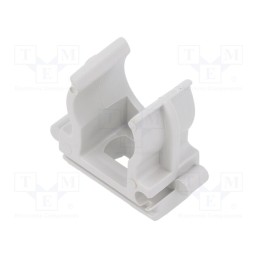 200 pcs : BMTPZFS16 - Bracket, ABS, Application: for braids, light grey, Size: 16