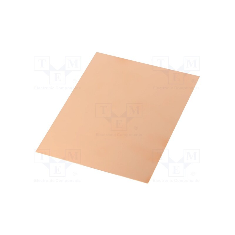 20 pcs : - Laminate, FR4,epoxy resin, 0.8mm, L: 100mm, W: 75mm, Coating: copper