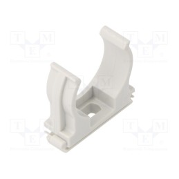 100 pcs : BMTPZFS32 - Bracket, ABS, Application: for braids, light grey, Size: 32