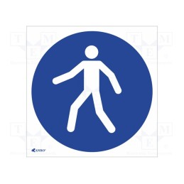 20 pcs : IM/024/C/F - Safety sign, regulatory, self-adhesive folie, W: 200mm, H: 200mm