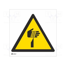 20 pcs : IW/022/C/F - Safety sign, warning, self-adhesive folie, W: 200mm, H: 200mm