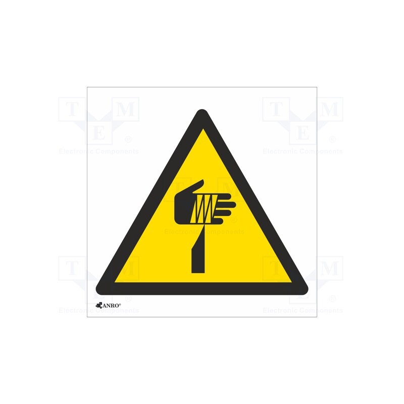 20 pcs : IW/022/C/F - Safety sign, warning, self-adhesive folie, W: 200mm, H: 200mm