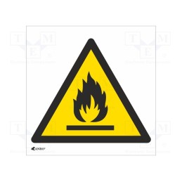 20 pcs : IW/021/C/F - Safety sign, warning, self-adhesive folie, W: 200mm, H: 200mm