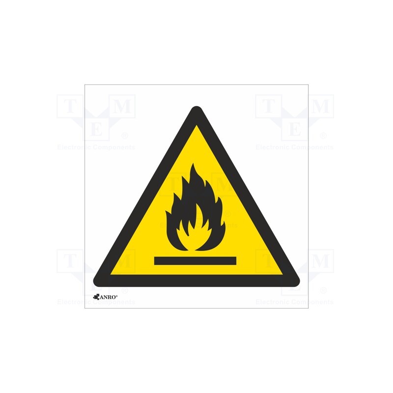 20 pcs : IW/021/C/F - Safety sign, warning, self-adhesive folie, W: 200mm, H: 200mm