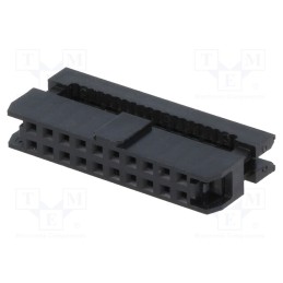 10 pcs : T826120A101CEU - Plug, IDC, female, PIN: 20, with cable clamp, IDC, for ribbon cable