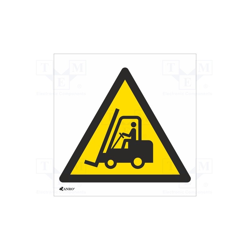 20 pcs : IW/014/C/F - Safety sign, warning, self-adhesive folie, W: 200mm, H: 200mm