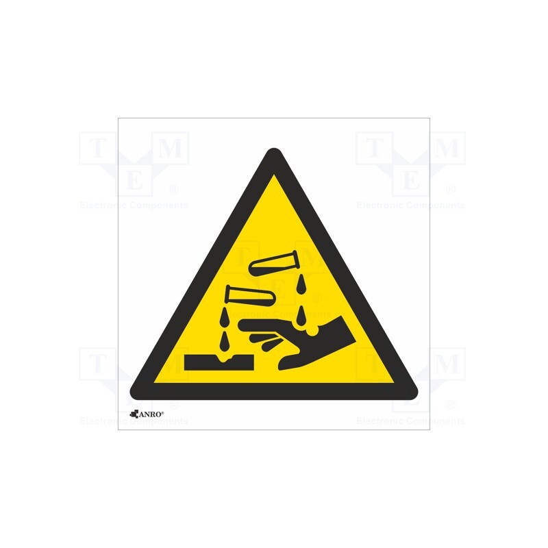 20 pcs : IW/023/C/F - Safety sign, warning, self-adhesive folie, W: 200mm, H: 200mm