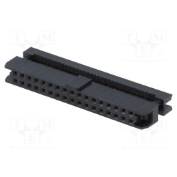 10 pcs : T826134A100CEU - Plug, IDC, female, PIN: 34, without strain relief, IDC, 1mm, black