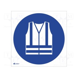 20 pcs : IM/015/C/F - Safety sign, regulatory, self-adhesive folie, W: 200mm, H: 200mm