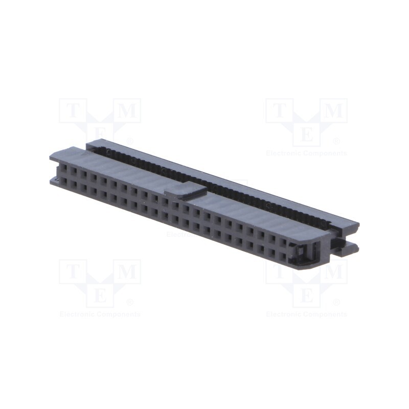 10 pcs : T826144A100CEU - Plug, IDC, female, PIN: 44, without strain relief, IDC, 1mm, black