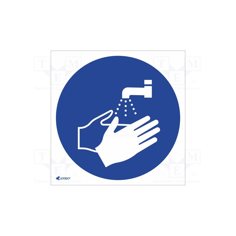 20 pcs : IM/011/C/F - Safety sign, regulatory, self-adhesive folie, W: 200mm, H: 200mm