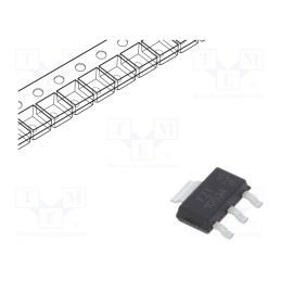 10 pcs : FZT1053ATA - Transistor: NPN, bipolar, 75V, 4.5A, 1.2W, SOT223