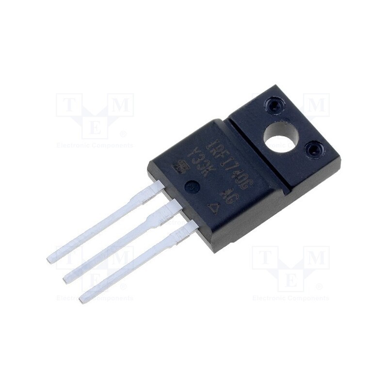 10 pcs : IRFI740GPBF - Transistor: N-MOSFET, unipolar, 400V, 3.4A, 40W, TO220FP