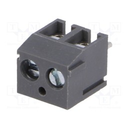 10 pcs : TB-3.8-P-2P-GY - PCB terminal block, angled 90°, 3.81mm, ways: 2, on PCBs, 0.5mm2