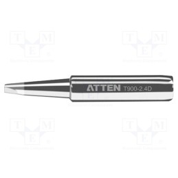 10 pcs : T900-2.4D - Tip, chisel, 2.4x0.5mm, AT-937A,AT-980E,ST-2065D