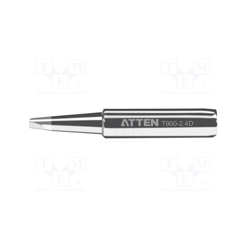10 pcs : T900-2.4D - Tip, chisel, 2.4x0.5mm, AT-937A,AT-980E,ST-2065D
