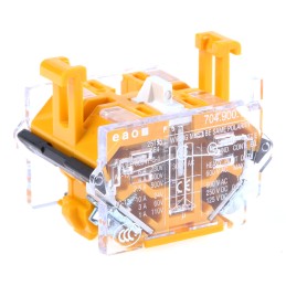 1 pcs - EAO Contact Block for Use with 04 Series, 500V ac, 1NO