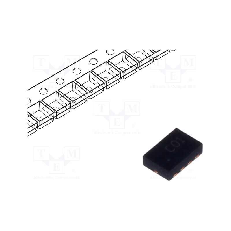 10 pcs : ZXMC3AMCTA - Transistor: N/P-MOSFET, unipolar, complementary pair, 30/-30V