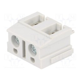 10 pcs : TB-7.5-P-2P/GY - PCB terminal block, angled 90°, 7.5mm, ways: 2, on PCBs, 1.5mm2