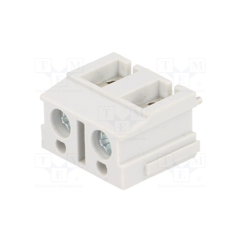10 pcs : TB-7.5-P-2P/GY - PCB terminal block, angled 90°, 7.5mm, ways: 2, on PCBs, 1.5mm2