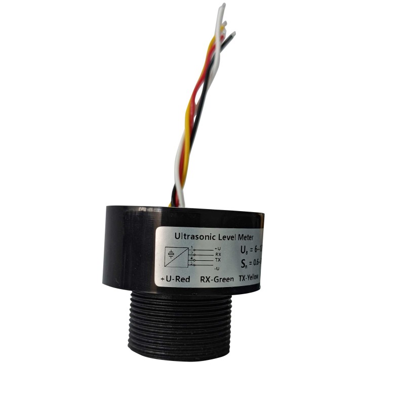 1 pcs - RS PRO Ultrasonic Level Sensor, UART TTL Output, Threaded, PVDF/PVC Body