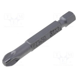 10 pcs : 5060015001 - Screwdriver bit, Pozidriv®, PZ3, Overall len: 50mm, TORSION