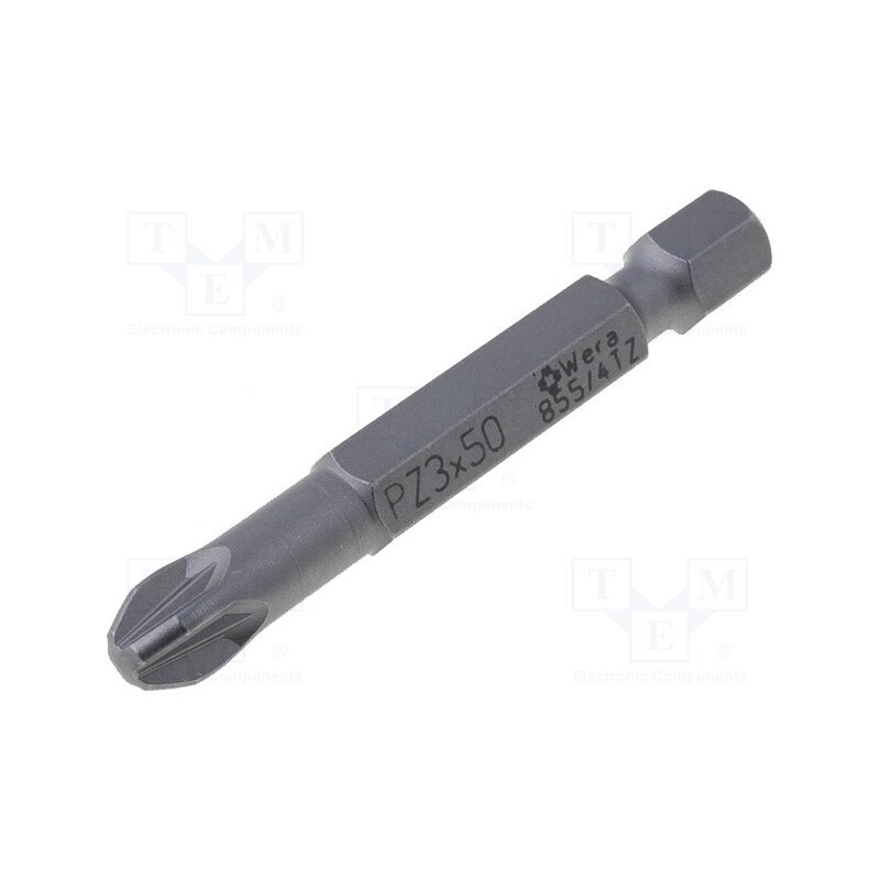 10 pcs : 5060015001 - Screwdriver bit, Pozidriv®, PZ3, Overall len: 50mm, TORSION