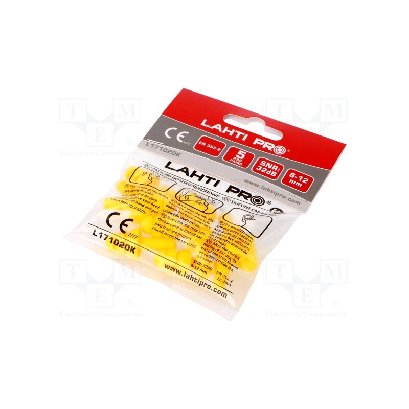 10 set : L171020K - Noise stoppers, disposable, Attenuation level: 28dB, 5set