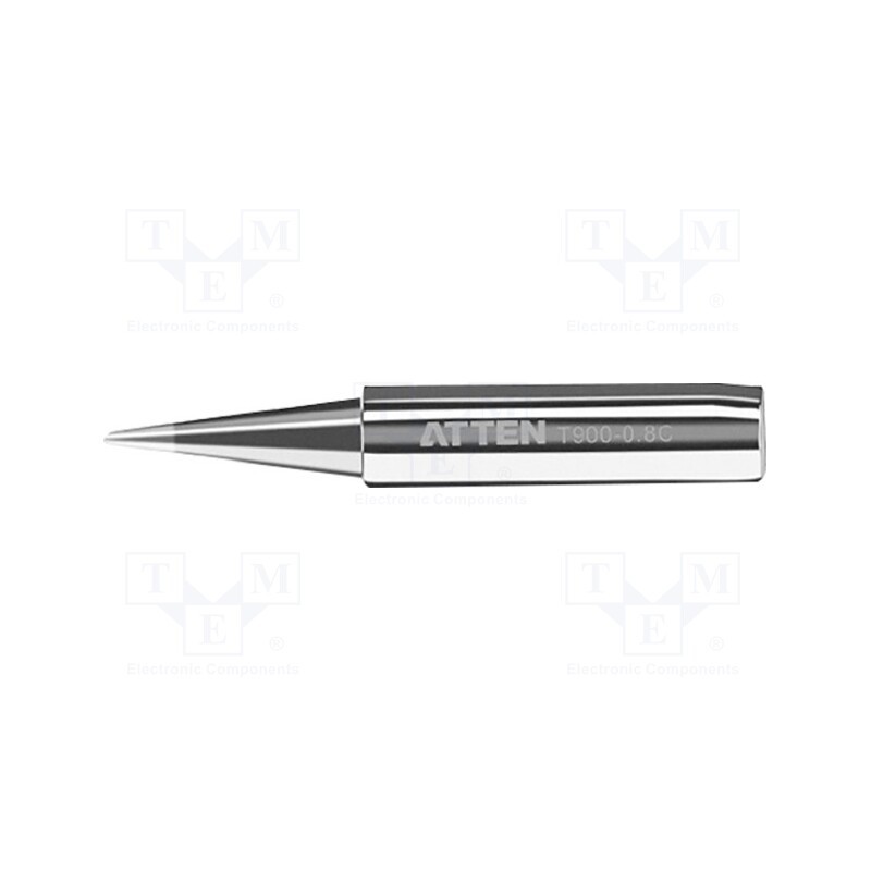 10 pcs : T900-0.8C - Tip, conical sloped, 0.8mm, AT-937A,AT-980E,ST-2065D
