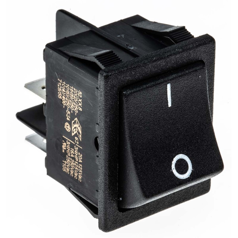 1 pcs - Molveno DPST, On-None-Off Rocker Switch Panel Mount