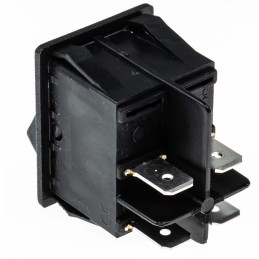 1 pcs - Molveno DPST, On-None-Off Rocker Switch Panel Mount