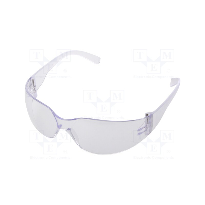 10 pcs : L1500700 - Safety spectacles, Lens: transparent, Resistance to: UV rays