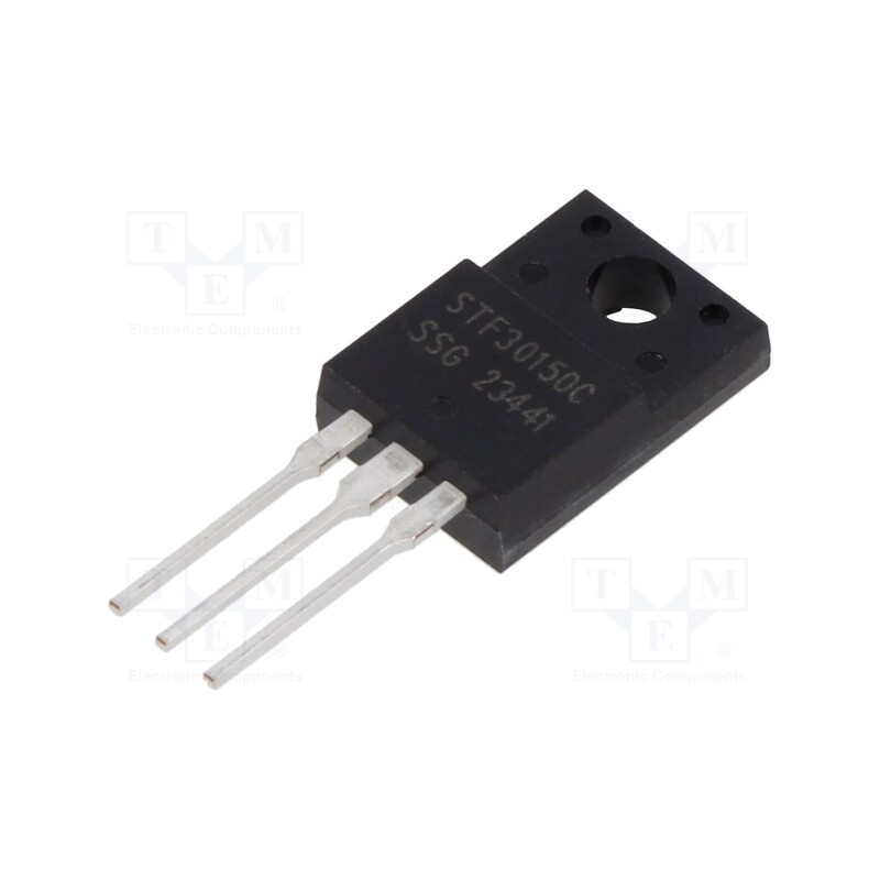 10 pcs : STF30150C - Diode: Schottky rectifying, THT, 150V, 30A, ITO220AB,