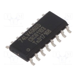 10 pcs : 74LV4060D,112 - IC: digital, 14bit,binary counter, TTL, SMD, SO16, LV, 1÷5.5VDC