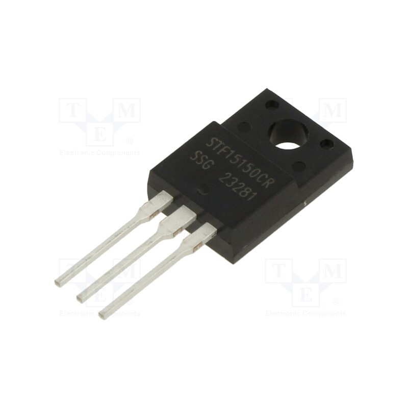 10 pcs : STF15150CR - Diode: Schottky rectifying, THT, 150V, 15A, ITO220AB,