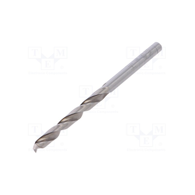 10 pcs : 18400450100 - Drill bit, for metal, Ø: 4.5mm, L: 80mm, Working part len: 47mm