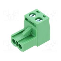 10 pcs : TJ0271500000G - Pluggable terminal block, 5mm, ways: 2, straight, plug, female