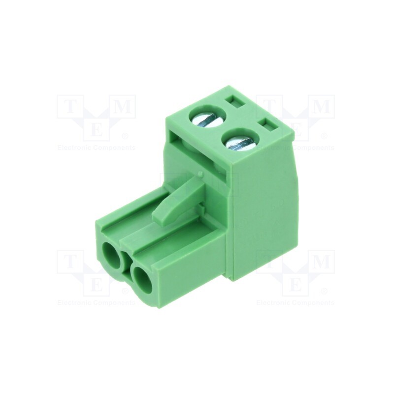 10 pcs : TJ0271500000G - Pluggable terminal block, 5mm, ways: 2, straight, plug, female