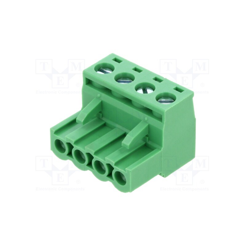 10 pcs : TJ0451530000G - Pluggable terminal block, 5.08mm, ways: 4, straight, plug, female
