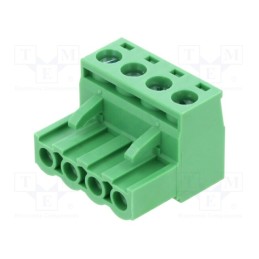 10 pcs : TJ0471500000G - Pluggable terminal block, 5mm, ways: 4, straight, plug, female