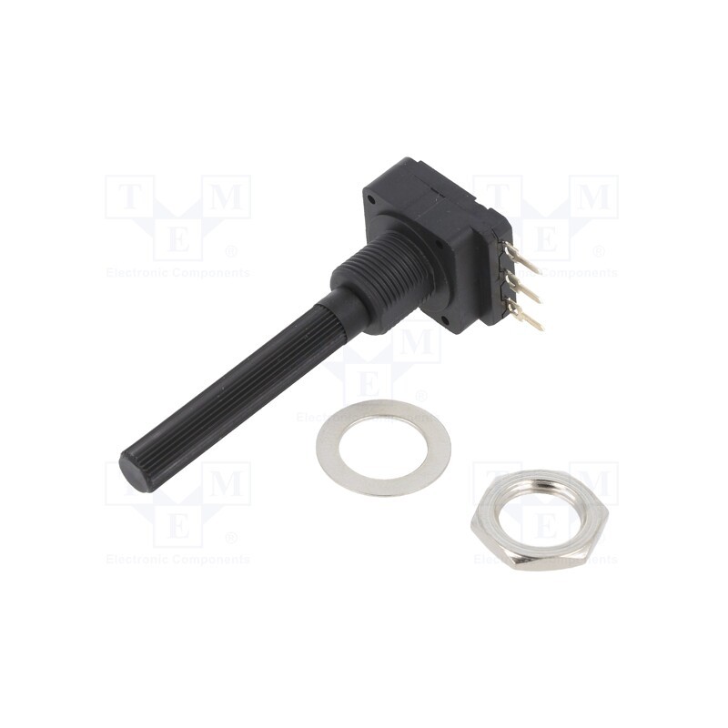 10 pcs : PC16SH10IP06204A2020TA - Potentiometer: shaft, 200kΩ, 200mW, THT, 6mm, plastic, mono, carbon