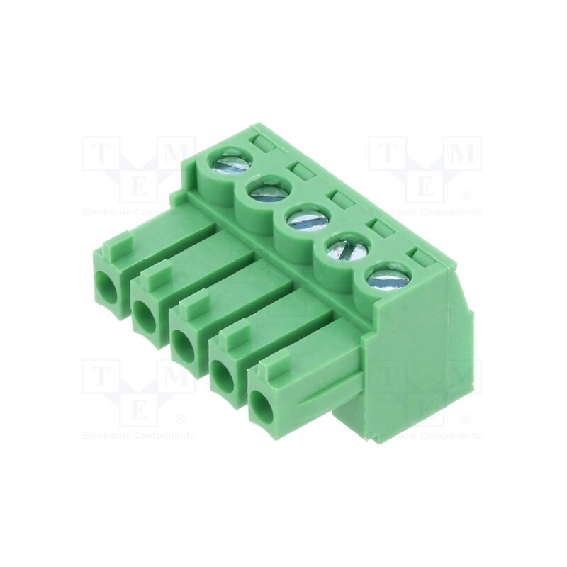 10 pcs : TJ0531530000G - Pluggable terminal block, 3.81mm, ways: 5, straight, plug, female