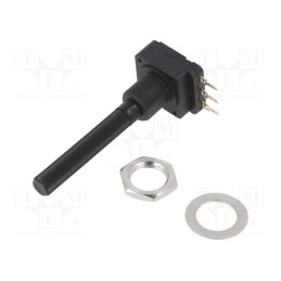 10 pcs : PC16SH10IP06202A2020TA - Potentiometer: shaft, 2kΩ, 200mW, THT, 6mm, plastic, mono, carbon