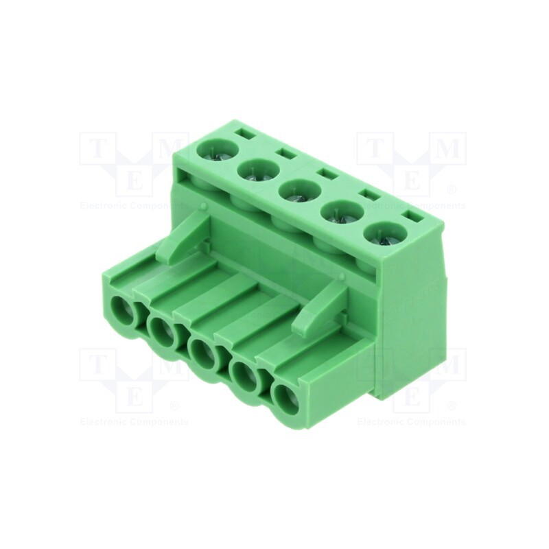 10 pcs : TJ0551530000G - Pluggable terminal block, 5.08mm, ways: 5, straight, plug, female