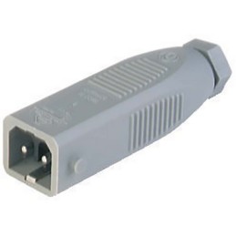 1 pcs - Hirschmann, ST IP54 Grey Cable Mount 2P + E Industrial Power Plug, Rated At 16A, 230 V