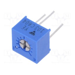 10 pcs : T73YE103KT20 - Potentiometer: mounting, single turn,horizontal, 10kΩ, 500mW