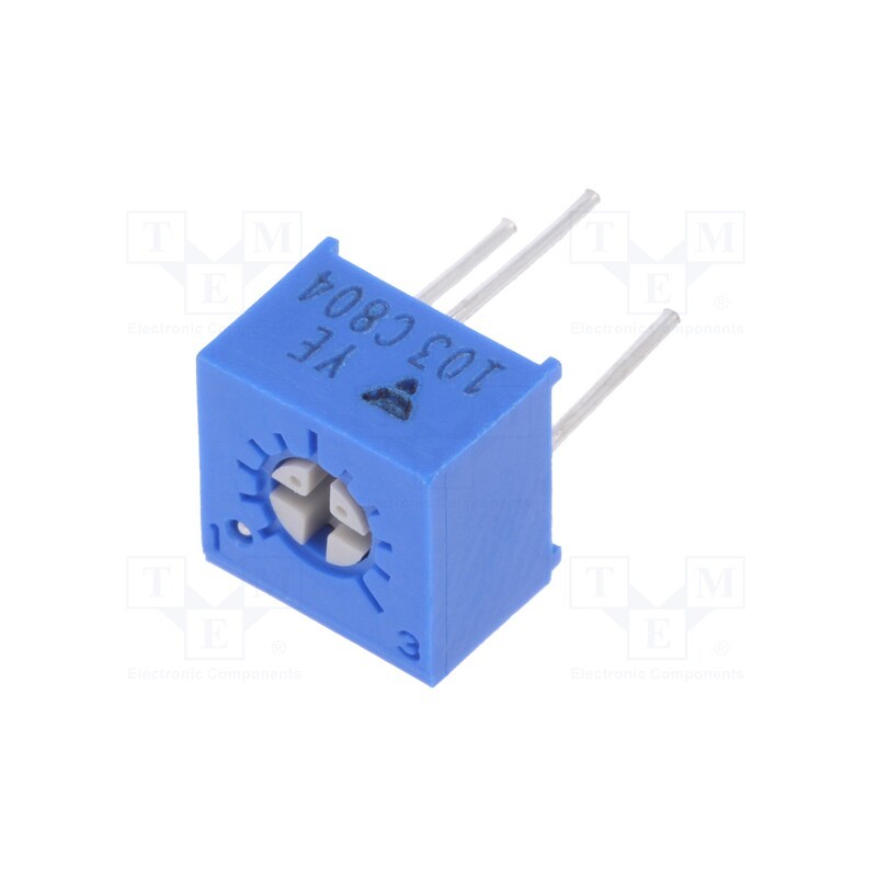 10 pcs : T73YE103KT20 - Potentiometer: mounting, single turn,horizontal, 10kΩ, 500mW