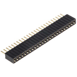 100 pcs - HARWIN Straight Through Hole Mount PCB Socket, 25-Contact, 1-Row, 1.27mm Pitch, Solder Termination